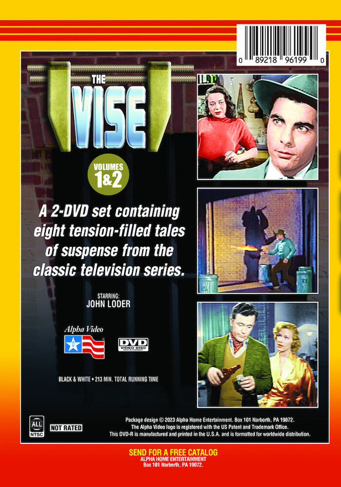 the vise - volumes 1 & 2 - Back Panel - DVD