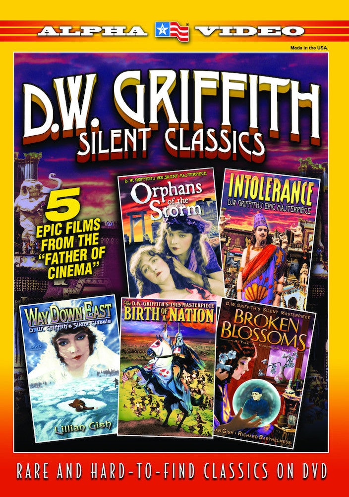 D. W. Griffith Silent Classics (Orphans of the Storm (1921) / Intolerance (1916) / Way Down East (1920) / Birth of A Nation (1915) / Broken Blossoms (1919)) - 