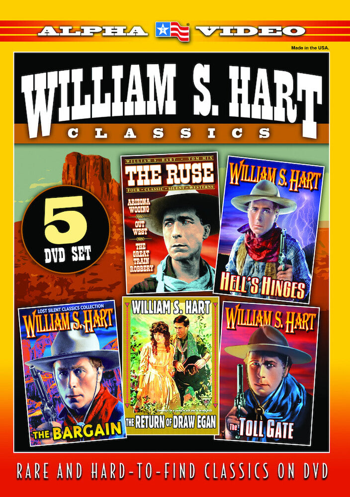 William S. Hart Classics: The Ruse (1915) / Hell's Hinges (1916) / The Toll Gate (1920) / The Bargain (1914) / The Return Of Draw Egan (1916) - 