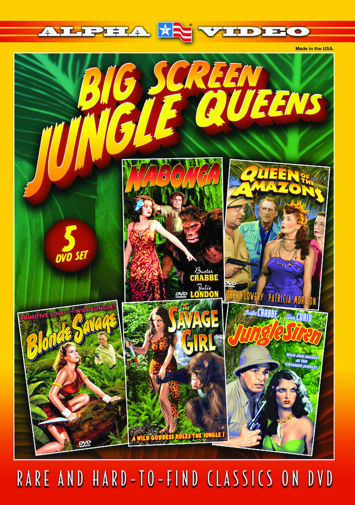 big screen jungle queens: (nabonga (1944) / queen of the amazons (1946) / blonde savage (1947) / savage girl (1932) / jungle siren (1942) - DVD