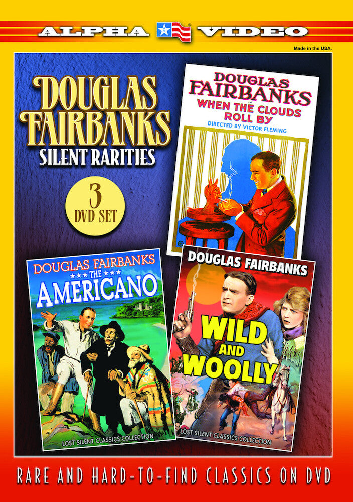 douglas fairbanks silent rarities: (when the clouds roll by / the americano / wild and wooly) - DVD