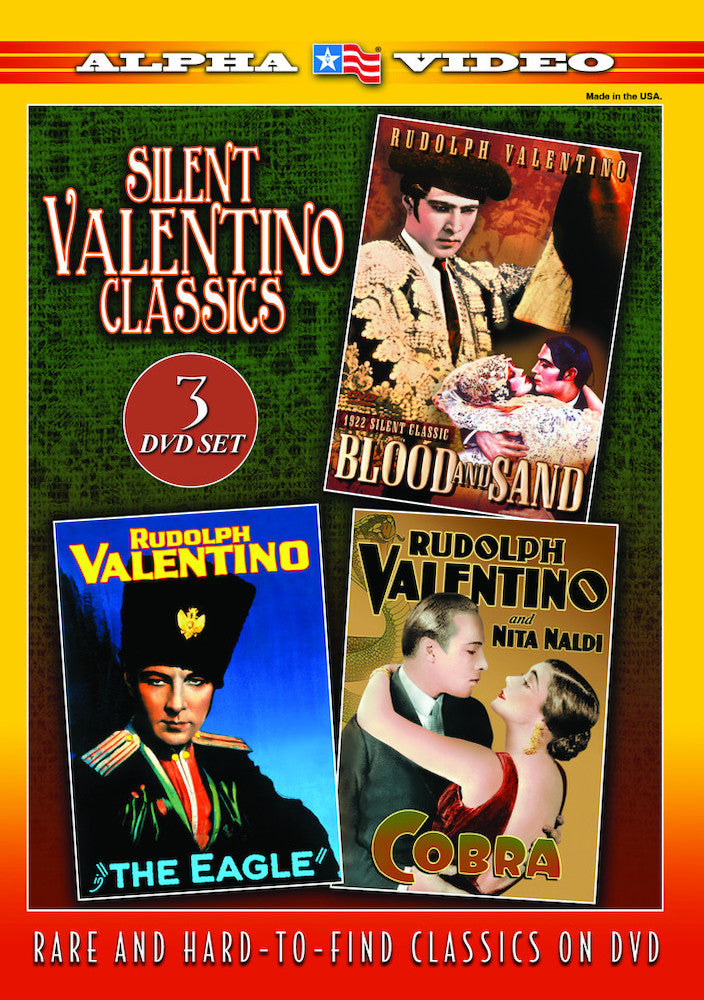 Silent Valentino Classics: Blood and Sand (1922) / The Eagle (1925) / Cobra (1925) (3-) - 