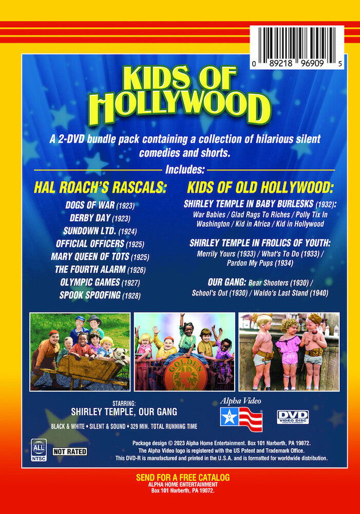 kids of hollywood: hal roach's rascals / kids of old hollywood - Back Panel - DVD