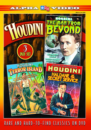 Houdini: Man From Beyond / Terror Island / Haldane of The Secret Service (3-) (Silent) - 