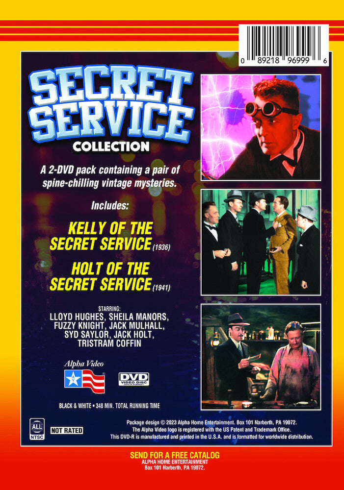 secret service collection - Back Panel - DVD
