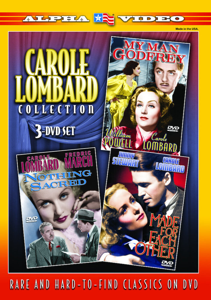 Carole Lombard Collection: My Man Godfrey / Nothing Sacred / Made for Each Other (3-) - 