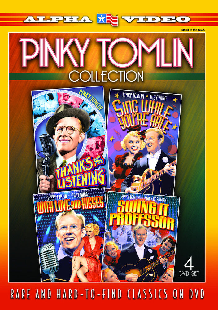 pinky tomlin collection (thanks for listening / sing while you're able / with love and kisses / swing it professor) - DVD
