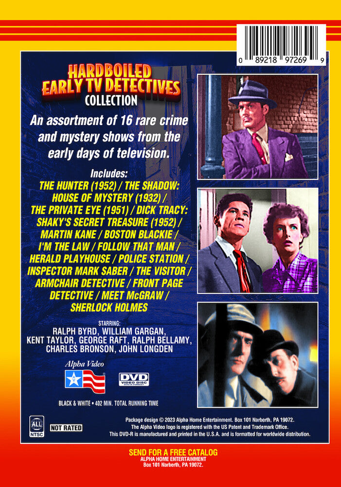 hardboiled early tv detectives collection - Back Panel - DVD