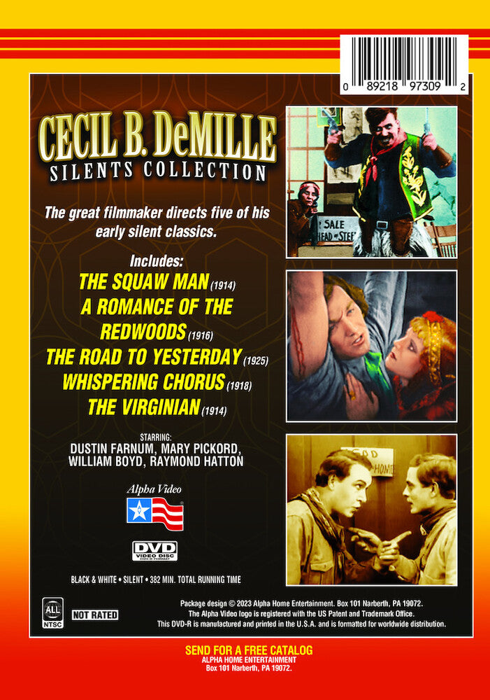 cecil b. demille silents collection - Back Panel - DVD