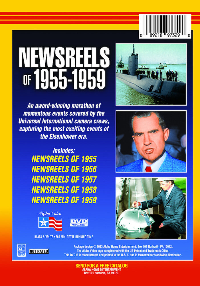newsreels of 1955-1959 - Back Panel - DVD