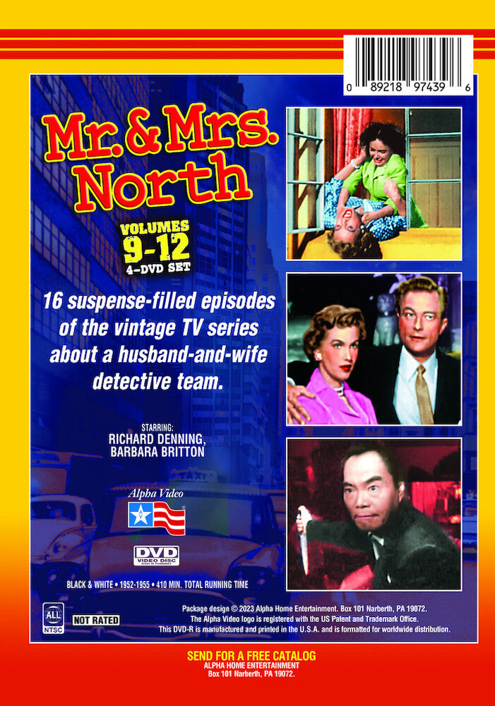 mr. & mrs. north - volumes 9-12 - Back Panel - DVD