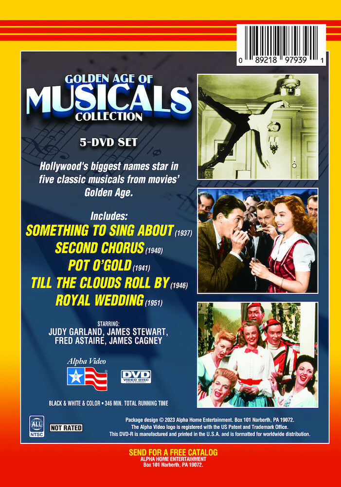 golden age of musicals collection - Back Panel - DVD