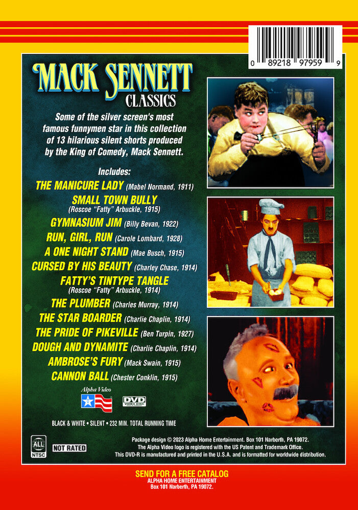mack sennett classics - Back Panel - DVD