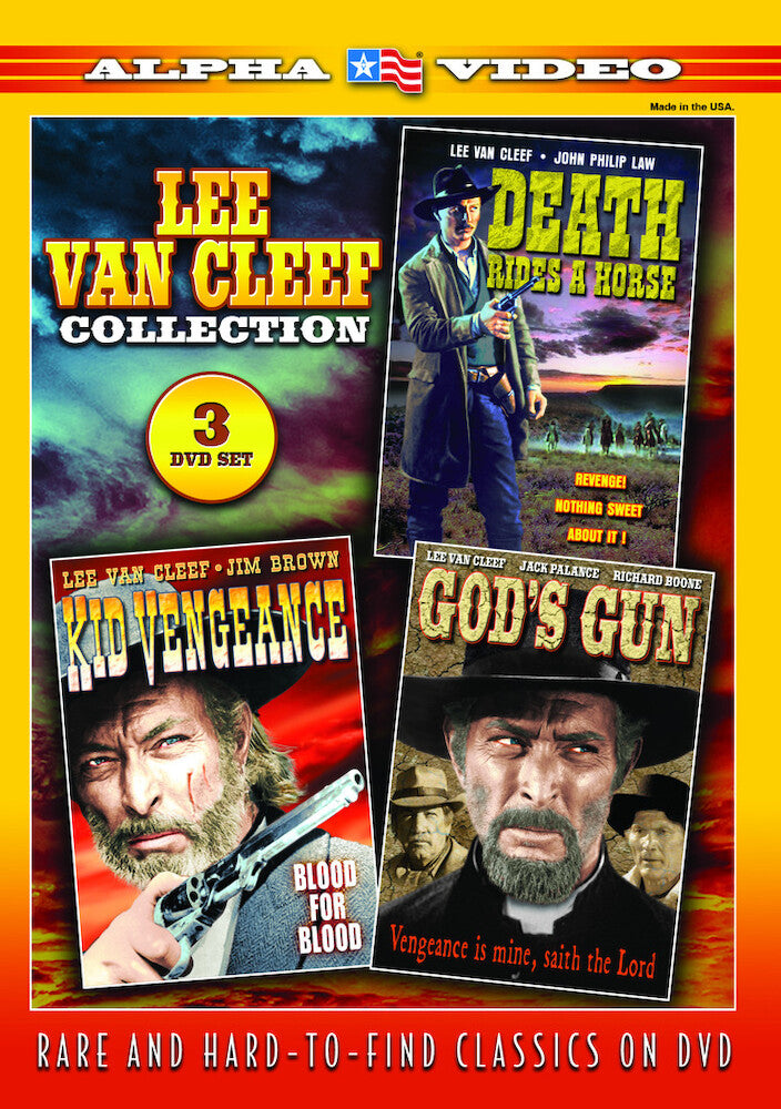 Lee Van Cleef Collection (Death Rides a Horse / God's Gun / Kid Vengeance) (3-) - 