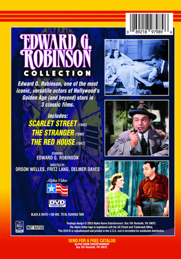 edward g. robinson collection - Back Panel - DVD