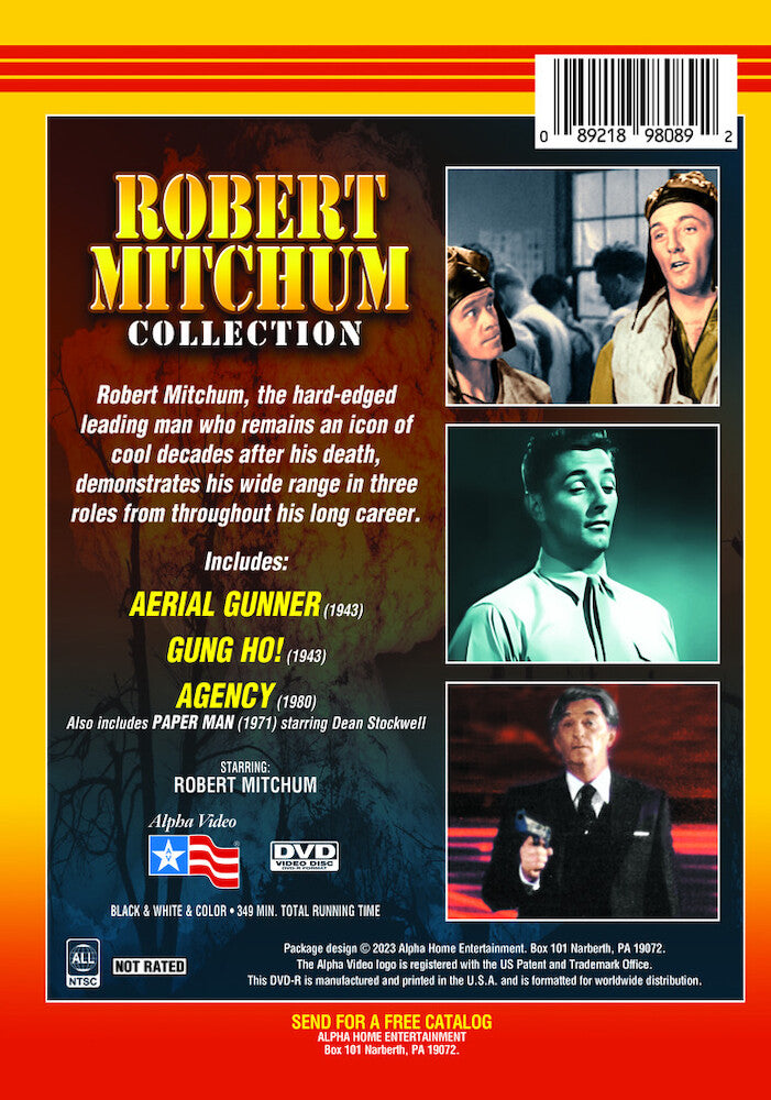robert mitchum collection (aerial gunner / gung ho! / agency) - Back Panel - DVD