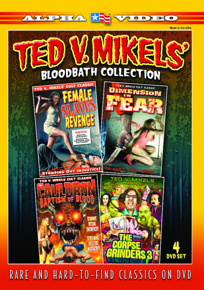 ted v. mikels' bloodbath collection (female slaves' revenge / dimension in fear / cauldron: baptism of blood / the corpse grinders 3) - DVD