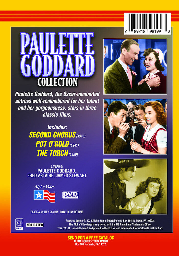 paulette goddard collection - Back Panel - DVD