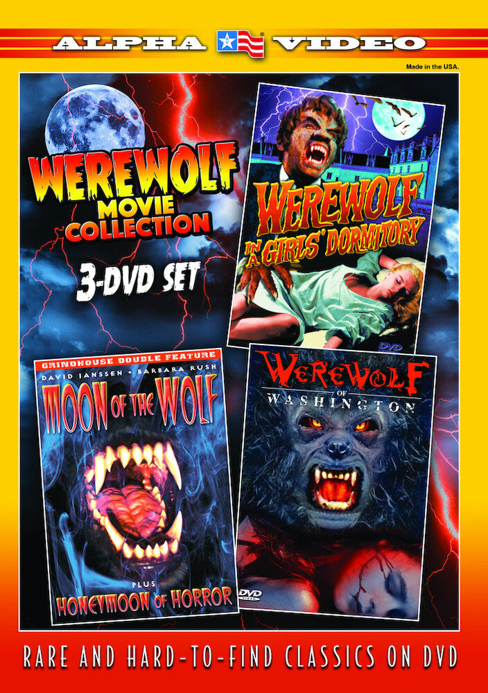 Werewolf Movie Collection (Werewolf in a Girls' Dormitory / Moon of the Wolf / Werewolf of Washington) (3-) - 