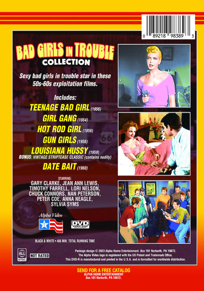 bad girls in trouble collection - Back Panel - DVD