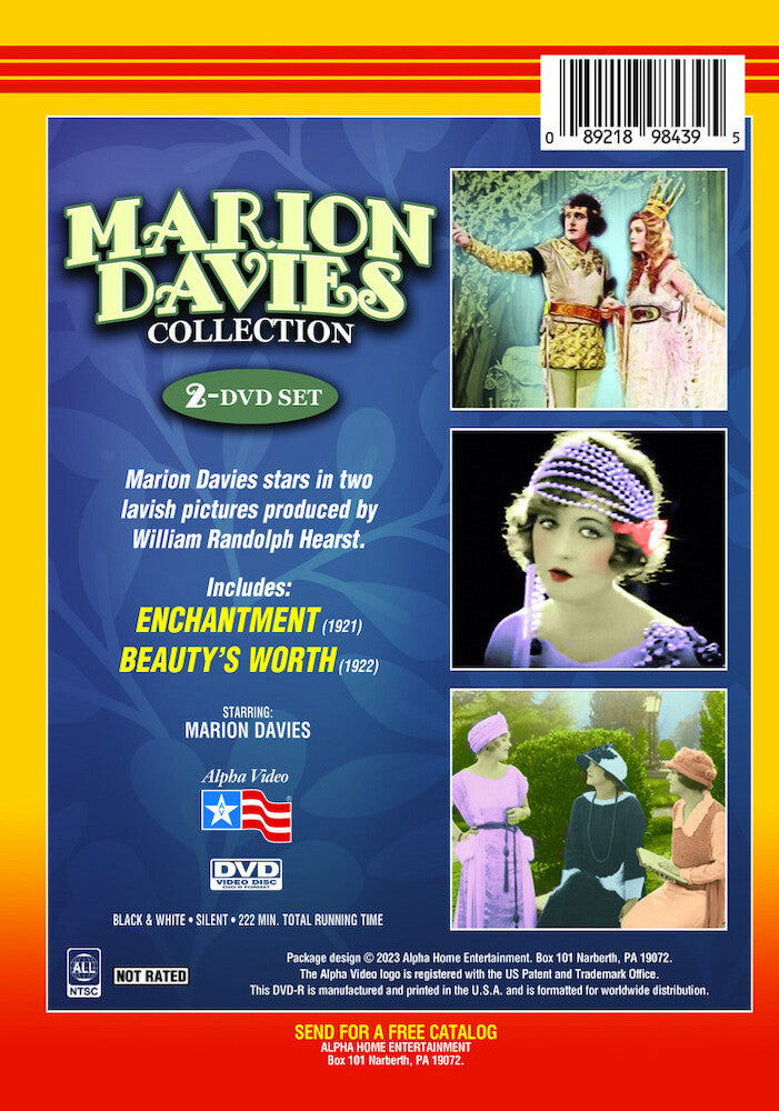 marion davies collection - Back Panel - DVD
