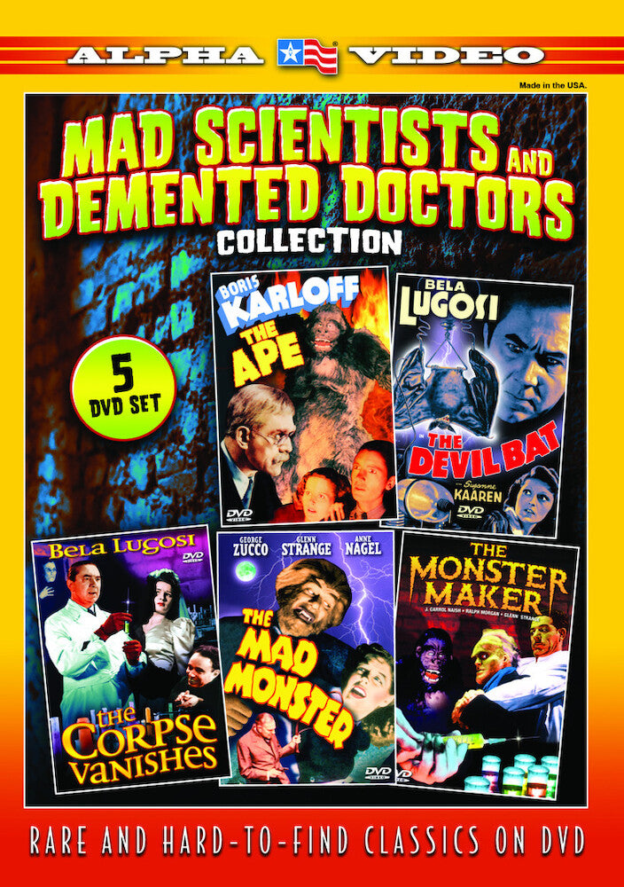 mad scientists and demented doctors collection - DVD