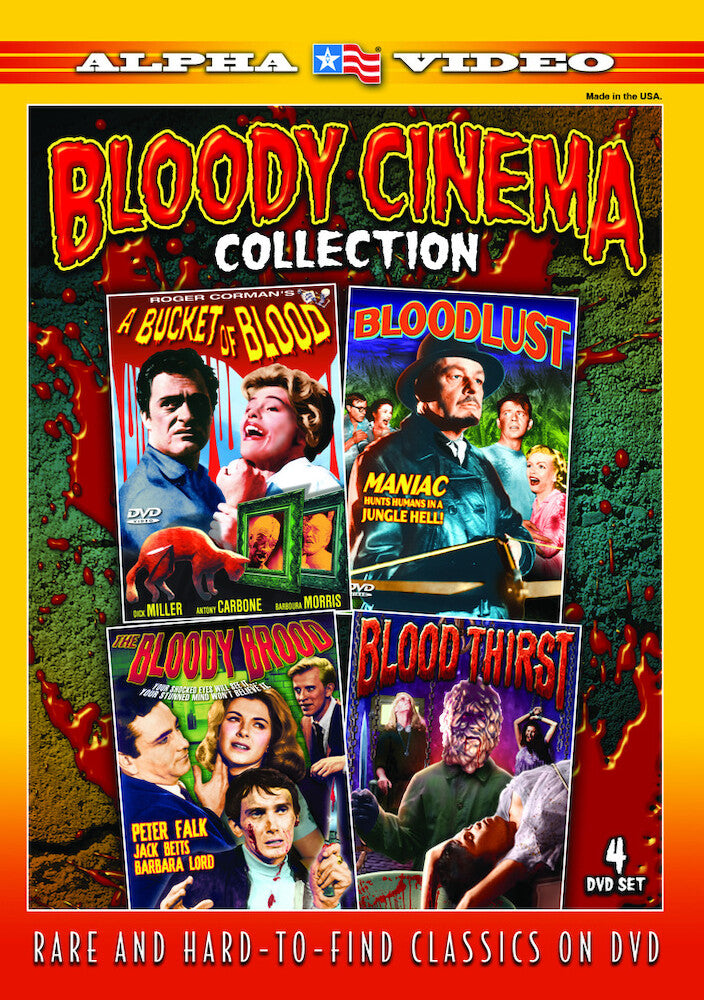 bloody cinema collection (the bloody brood / a bucket of blood / blood lust / blood thirst) - DVD