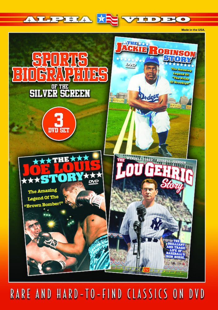 Sports Biographies of the Silver Screen: Jackie Robinson, Joe Louis, and Lou Gehrig - 