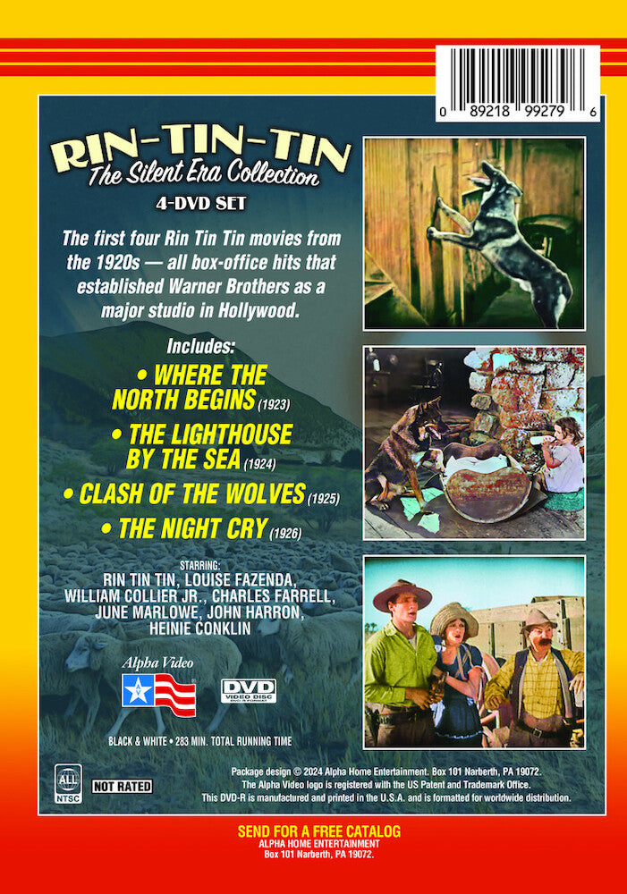 rin tin tin - the silent era collection - Back Panel - DVD