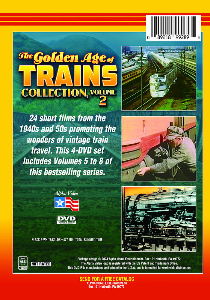 the golden age of trains collection, volume 2 - Back Panel - DVD