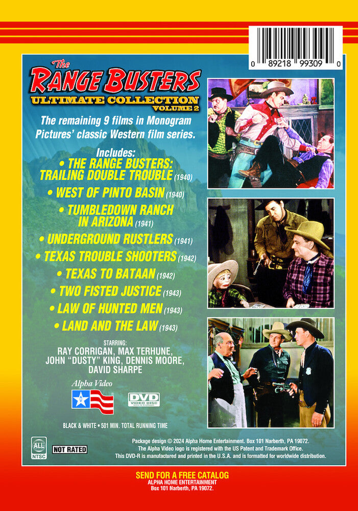 the range busters: ultimate collection, volume 2 (7-) - Back Panel - DVD
