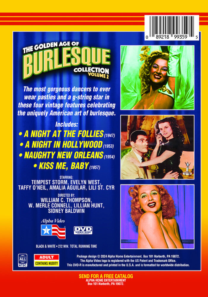 the golden age of burlesque, volume 2 - Back Panel - DVD