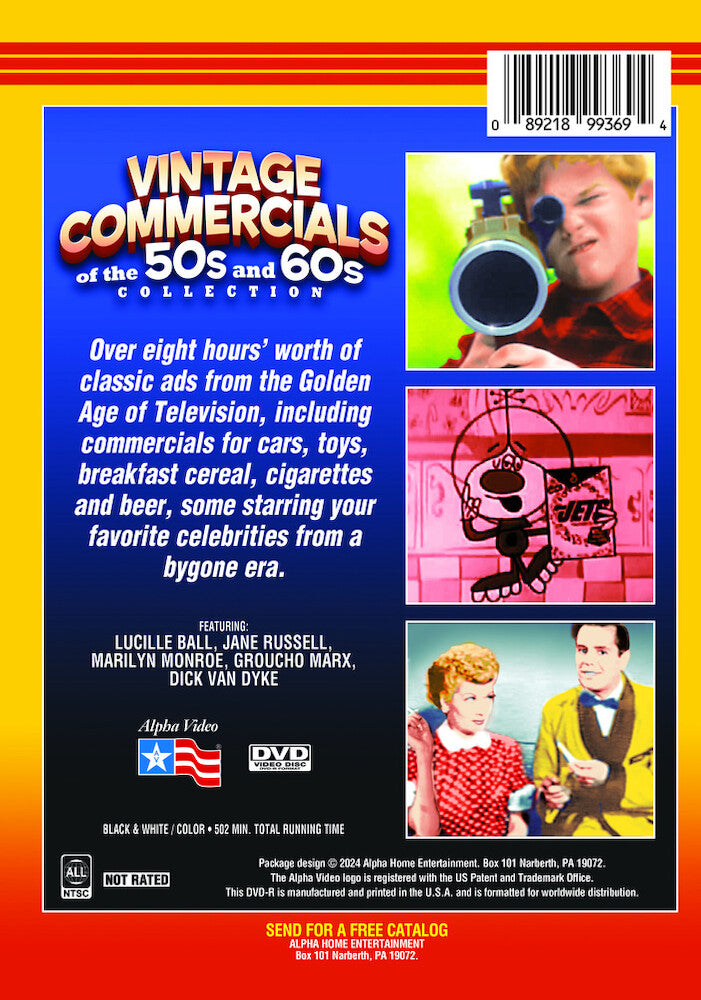 vintage commercials of the 50s and 60s collection (7-) - Back Panel - DVD