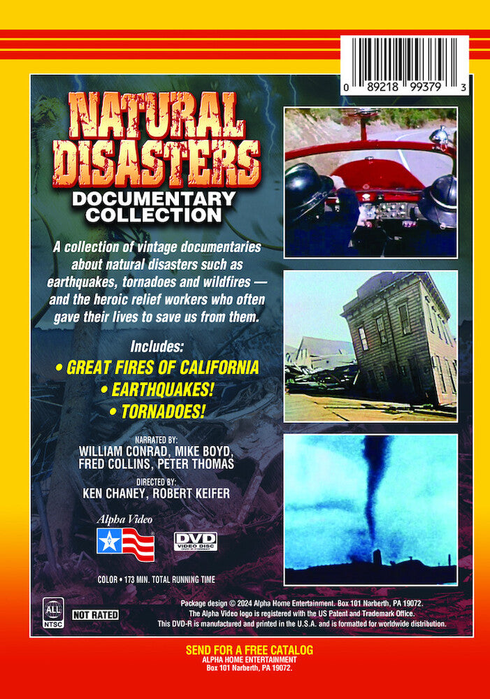 natural disasters documentary collection (3-) - Back Panel - DVD