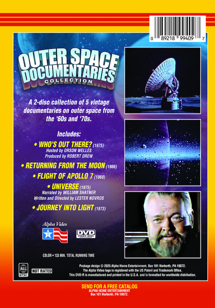 outer space documentaries collection - Back Panel - DVD