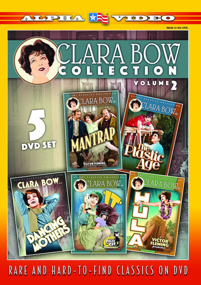 clara bow collection, volume 2 (mantrap/dancing mothers/hula/it/the plastic age) (5-) - DVD