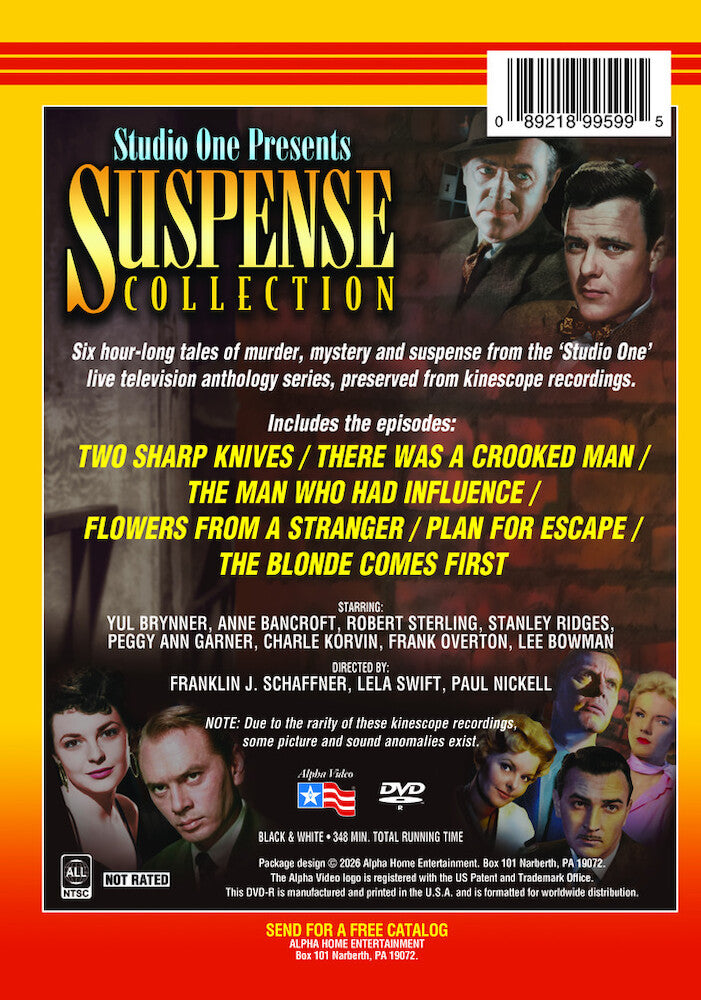 Studio One Presents Suspense Collection - Back Panel - 