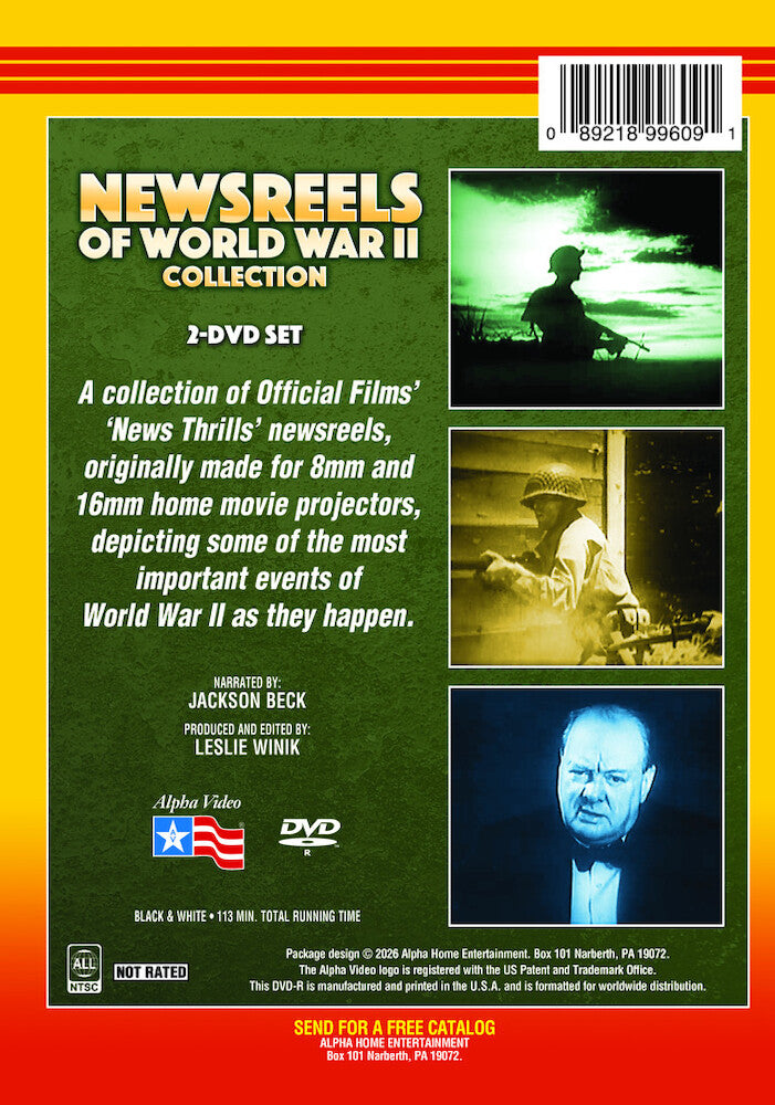 Newsreels of World War II Collection - Back Panel - 