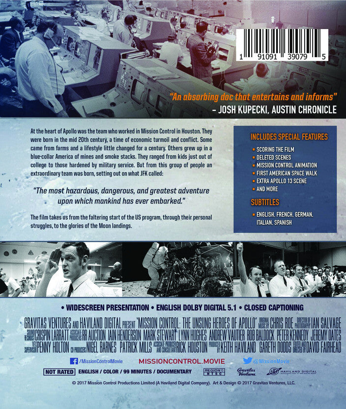 Mission Control: The Unsung Heroes of Apollo - Back Panel - 