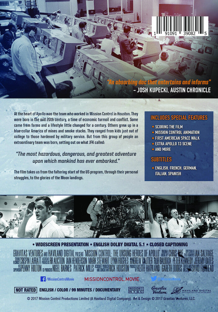 Mission Control: The Unsung Heroes of Apollo - Back Panel - 