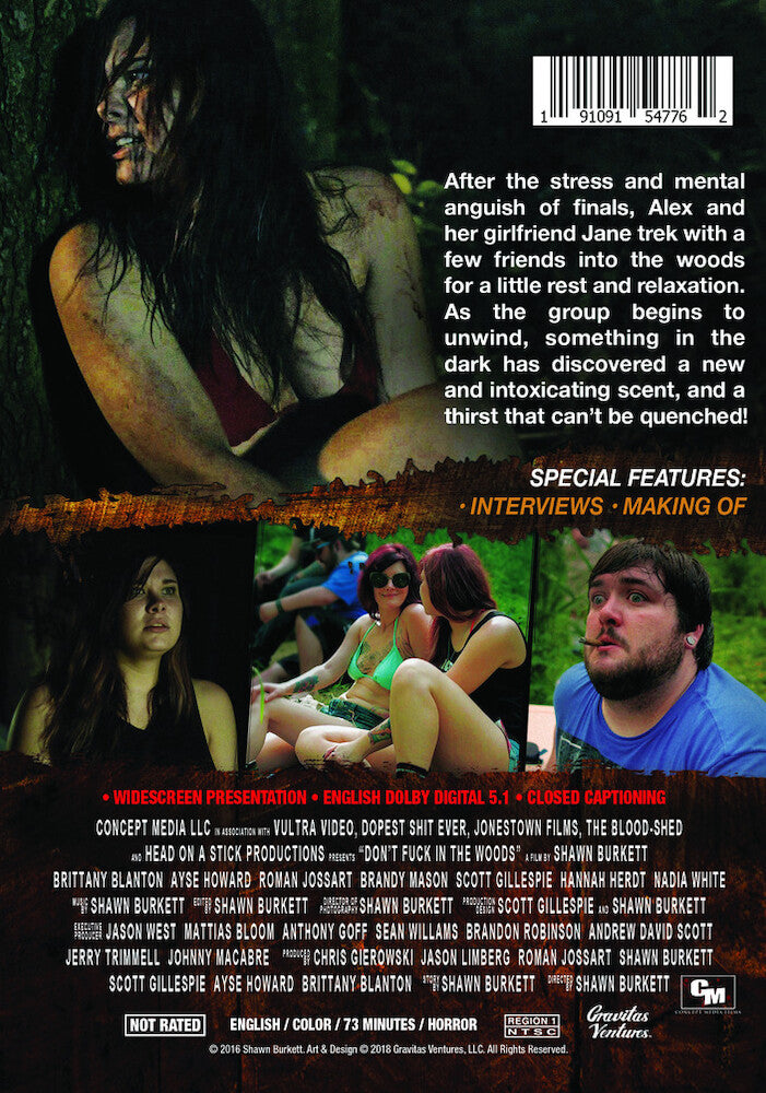 Don't F*** in the Woods - Back Panel - 