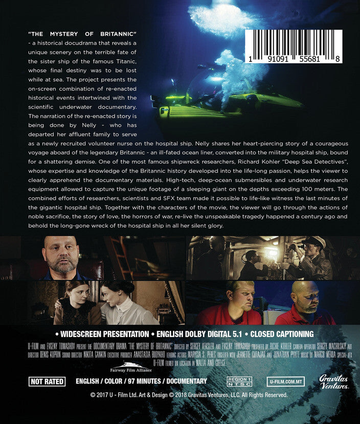 the mystery of britannic - Back Panel - Blu-ray