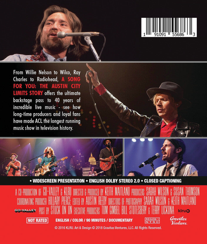 a song for you: the austin city limits story - Back Panel - Blu-ray