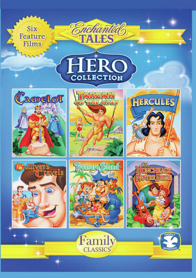 Hero Collection - Camelot, Tarzan, Hercules, Gulliver's Travels, Treasure Island, and Hunchback of Notre Dame - 