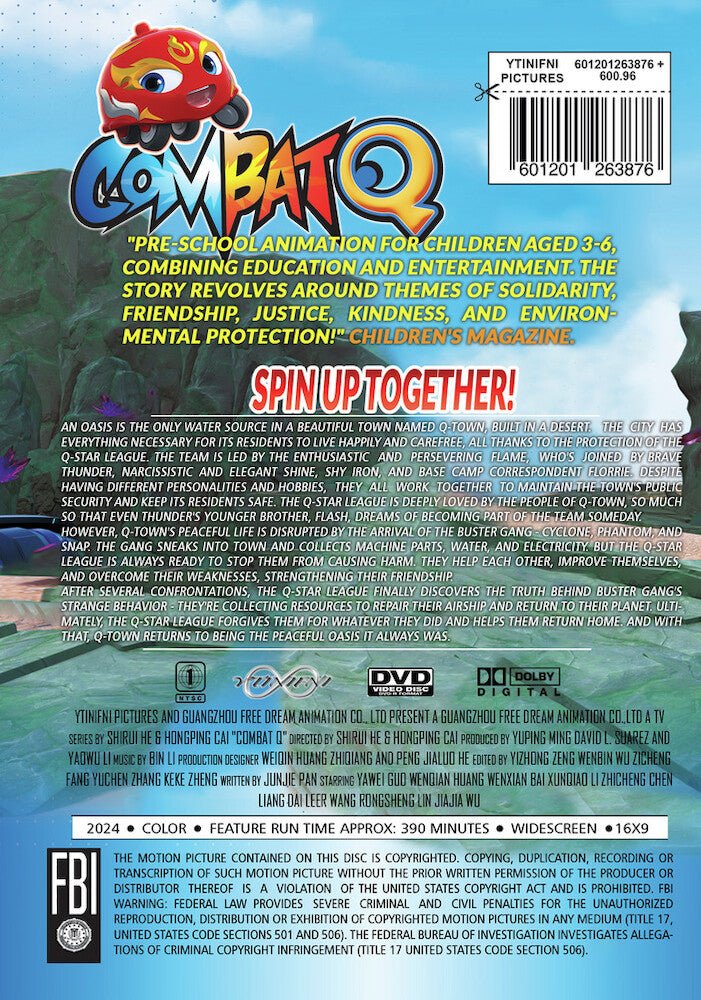 combat q: the complete tv series - Back Panel - DVD