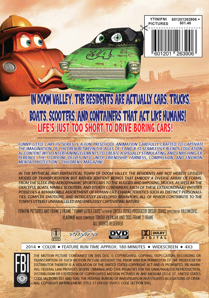 funny little cars: the complete tv series - Back Panel - DVD