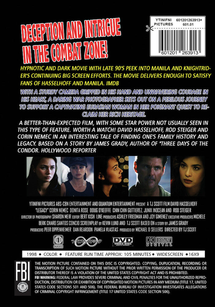 legacy - Back Panel - DVD