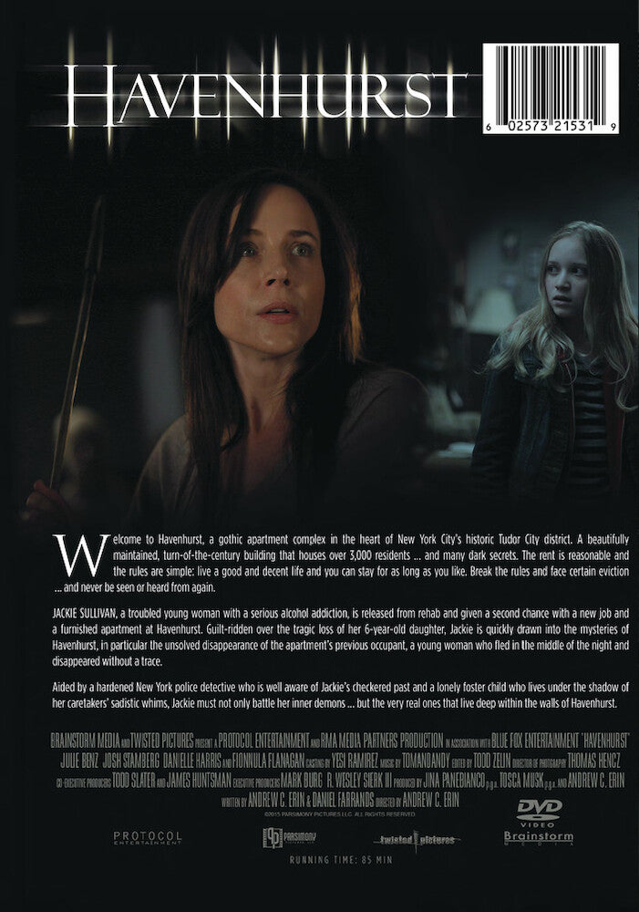havenhurst - Back Panel - DVD