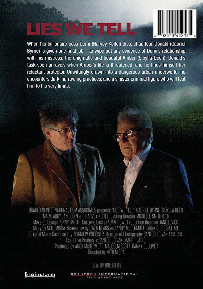 lies we tell - Back Panel - DVD