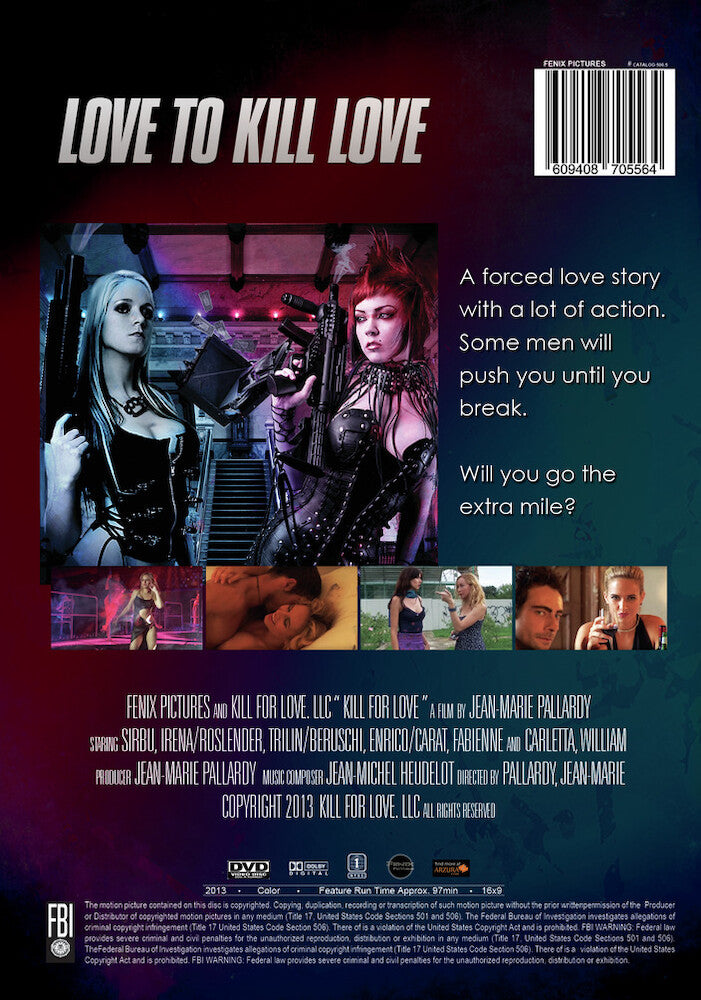 to kill for love - Back Panel - DVD